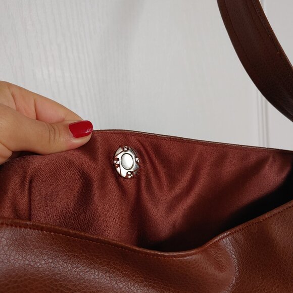 A Dark Brown Faux Leather Purse - Picture 3 of 4